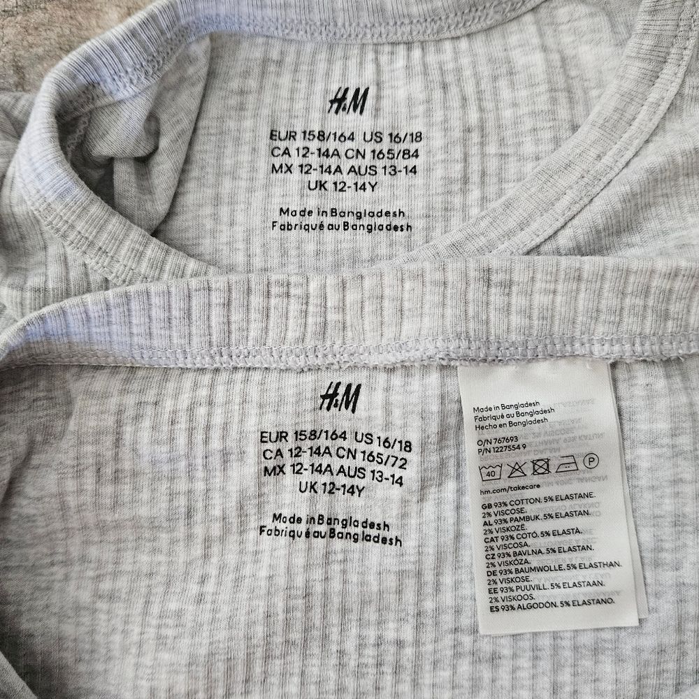 H&M Gray Ribbed Knit Two-Piece Set - Picture 6 of 9